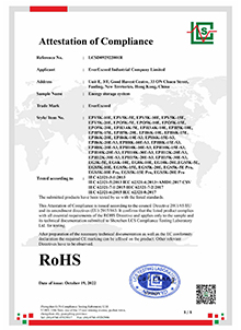 Сертификат RoHS для ESS