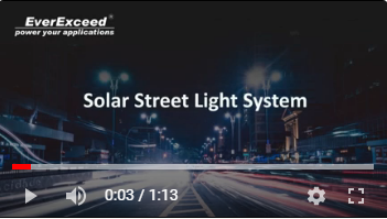 Светодиодная система уличного освещения на солнечных батареях EverExceed EVSTL
