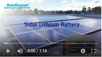 Солнечная литиевая батарея EverExceed для хранения энергии