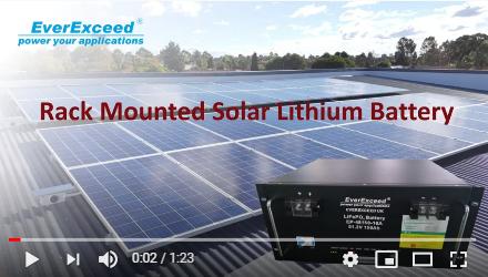  EverExceed установленная в стойку солнечная литиевая батарея