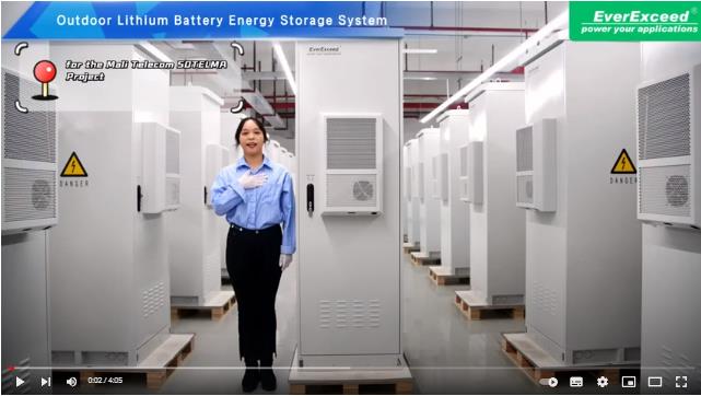 Наружная система накопления энергии на литиевых батареях EverExceed